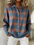 Salome Cloud-Soft Plaid Button-Up