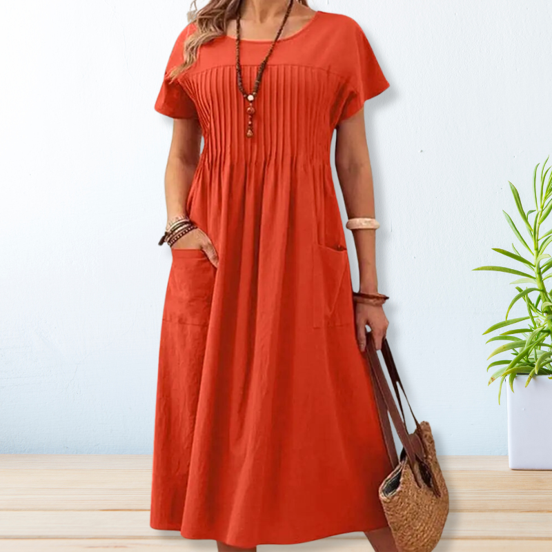 Claire Elegant Dress With Pockets