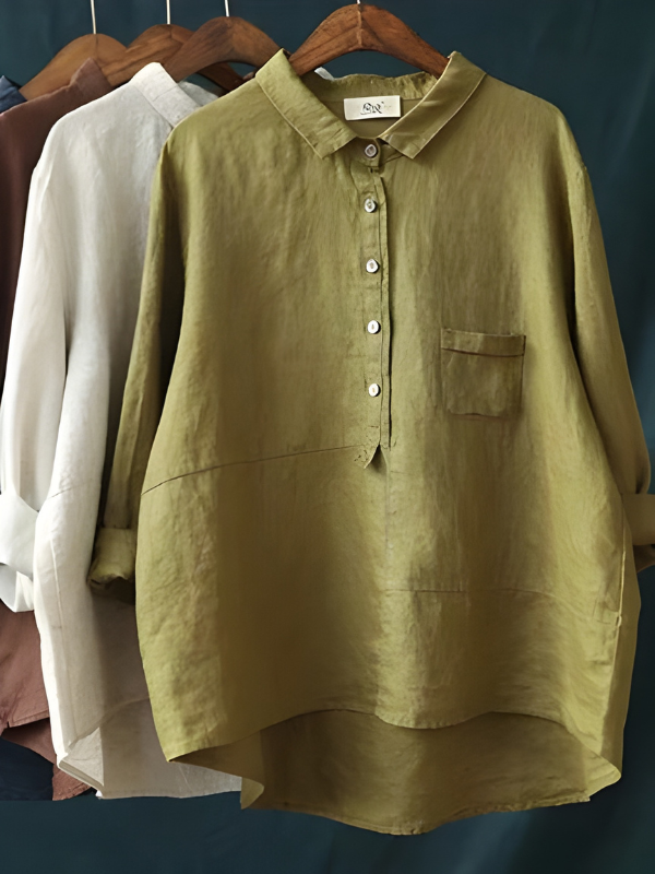 Stella Women's Linen Long Sleeve Shirt