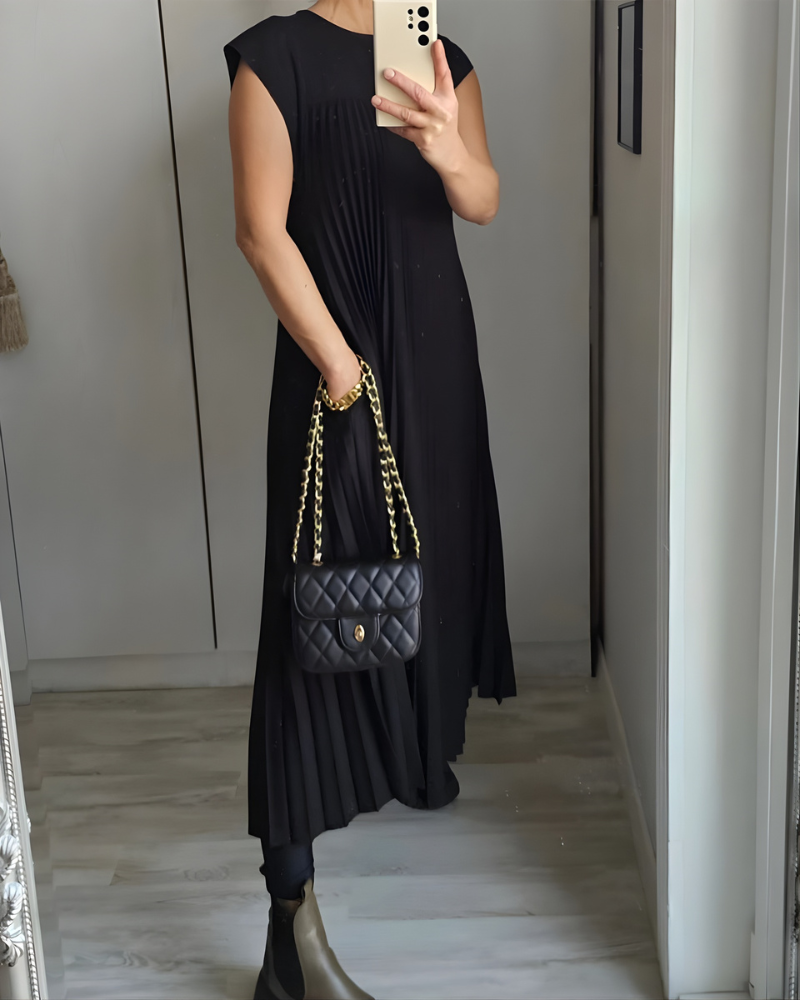 Callista Elegant Pleated Dress