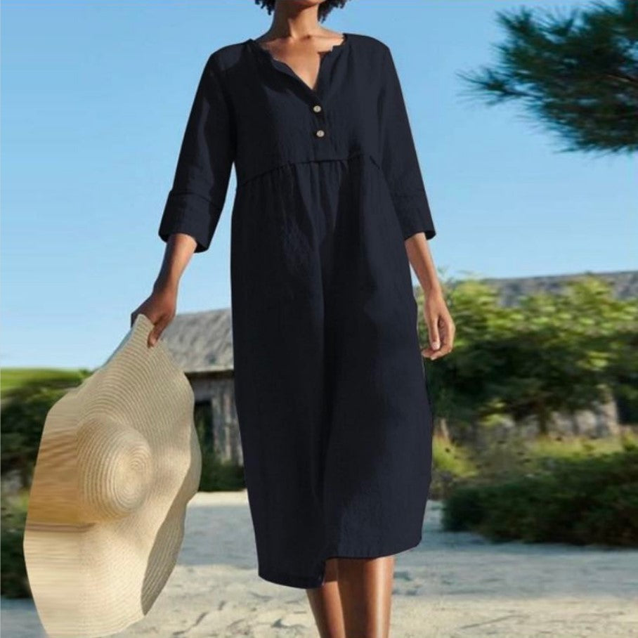 Beatrice Stylish Linen Dress