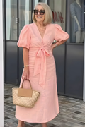Siena V-Neck Sleeve Dress