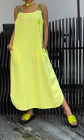 Carmen Cotton & Linen Suspender Dress
