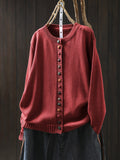 Briar Knitted Cardigan With Colorful Buttons