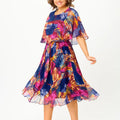 Halle Comfortable Belly Coverage Chiffon Dress