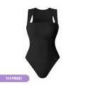 BodySnatch Ribbed Control Bodysuit | 1 + 1 FREE
