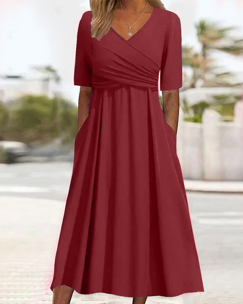 Fabia Stylish Wrap Dress