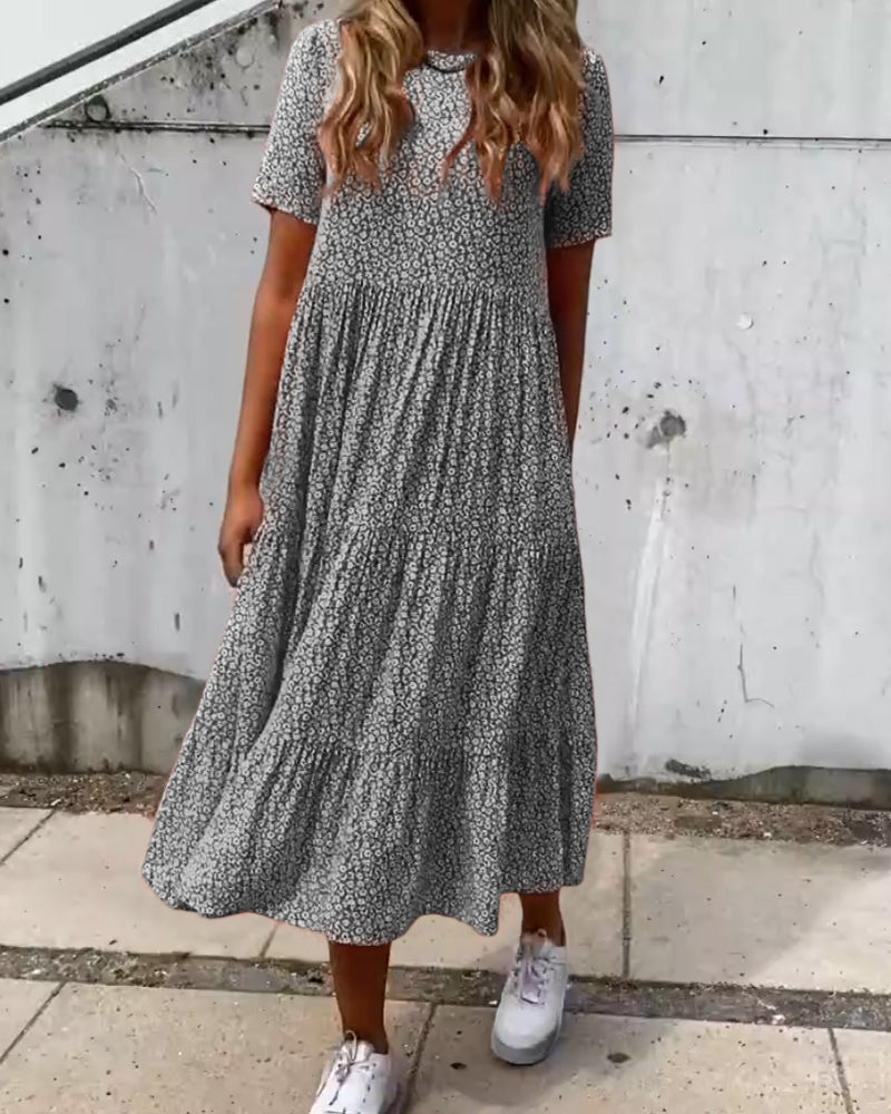 Sofie Casual Floral Print Dress