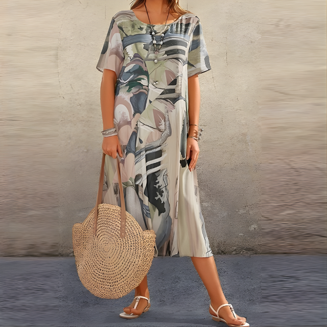 Heather Comfortable Floral Dress