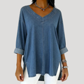 Selena Vintage Oversized Denim Top