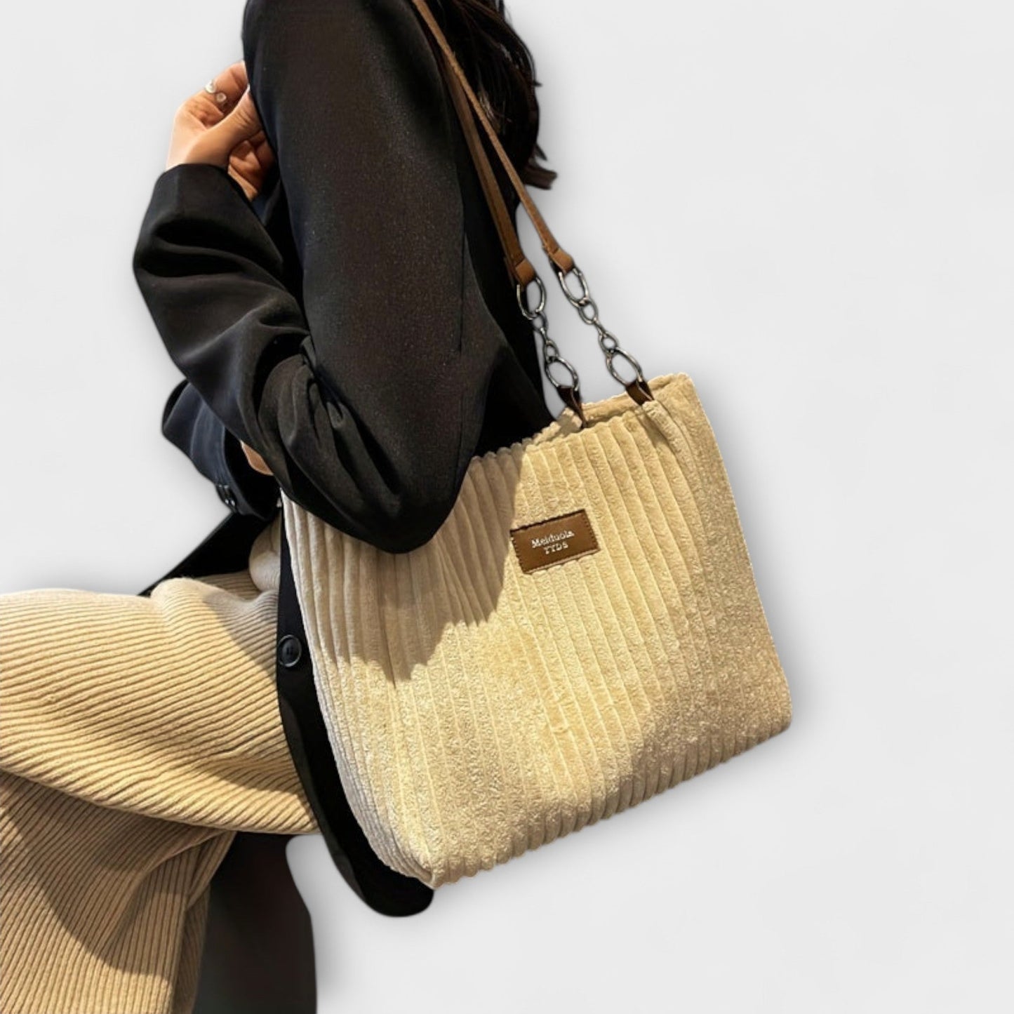 Sia Soft Cord Shoulder Bag
