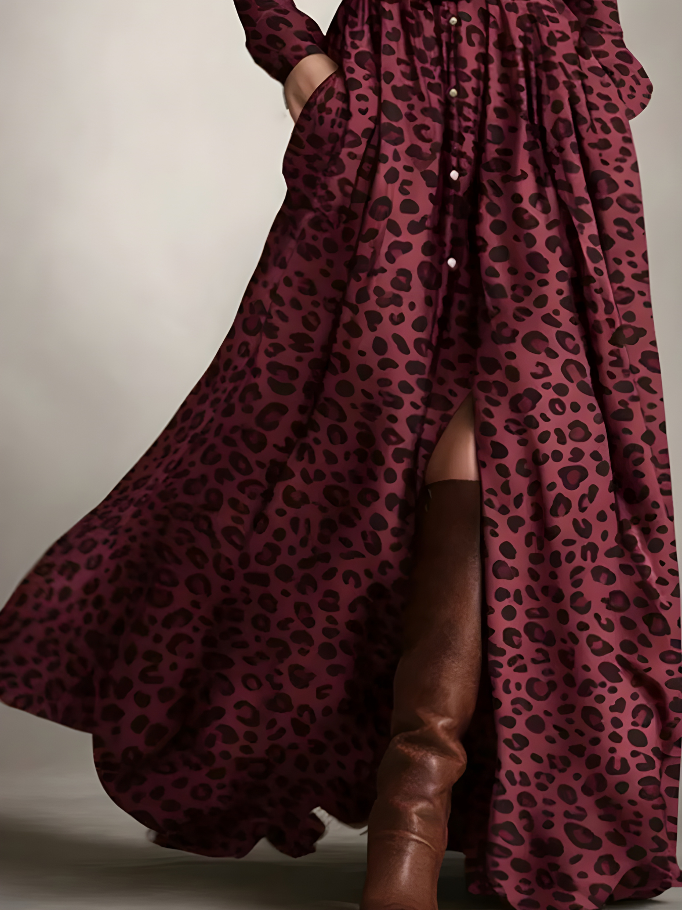 Elara Plaid Button-Front Maxi Dress
