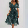 Aubrey Elegant Printed Dress