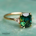 Caroll Green Zirconia Ring in Gold