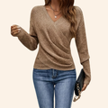 Elouise Elegant Wrap V-Neck Top