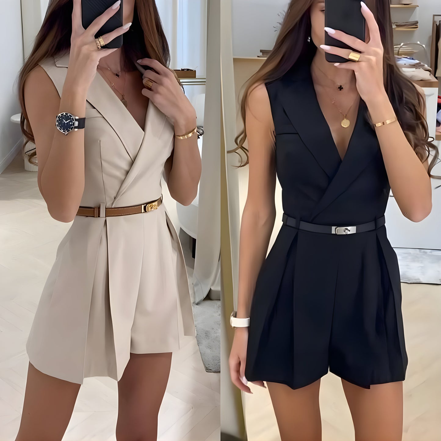 Cyla Stylish Sleeveless Jumpsuit