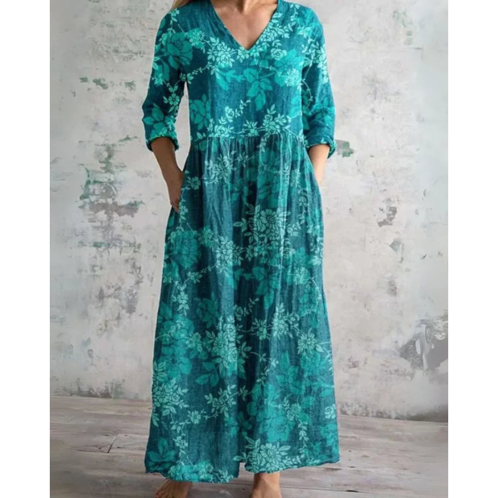 Emery Vintage Floral Maxi Dress