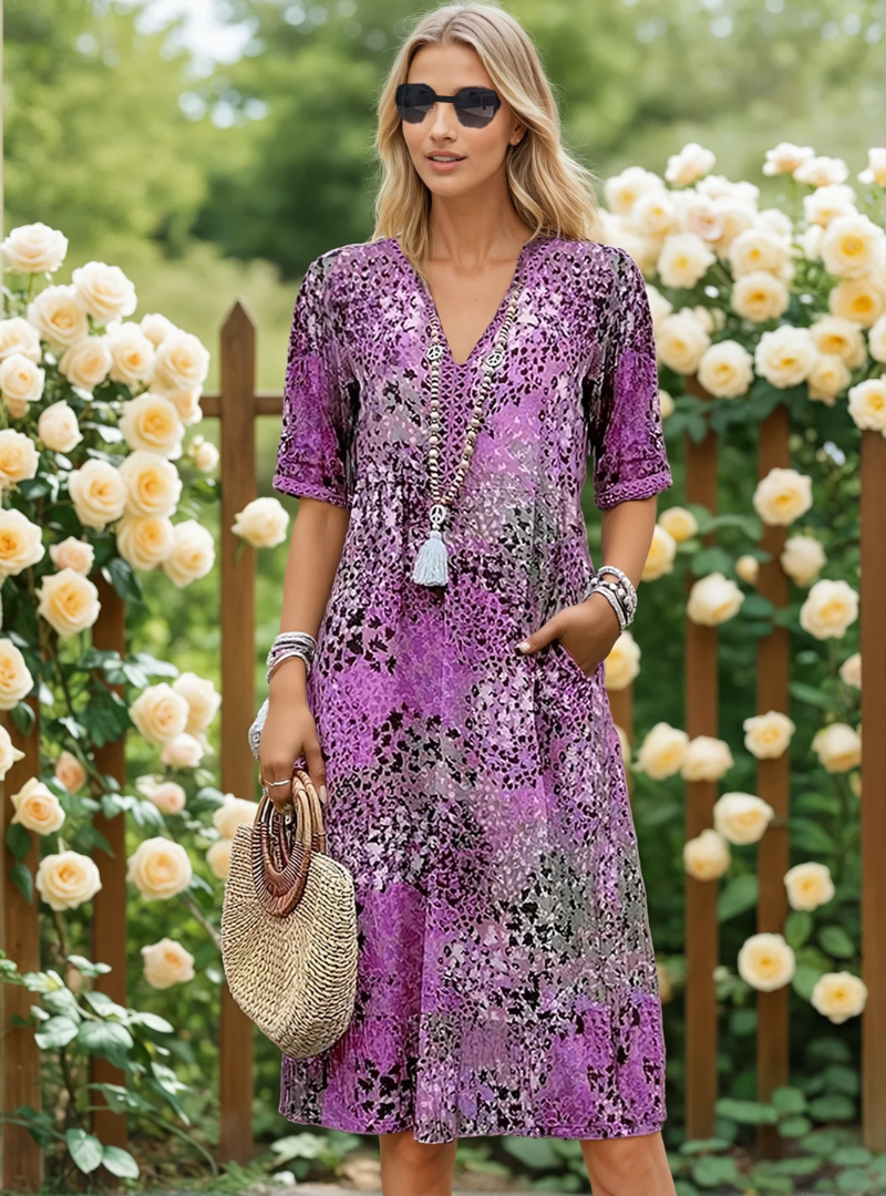 Magnolia Vibrant Midi Dress