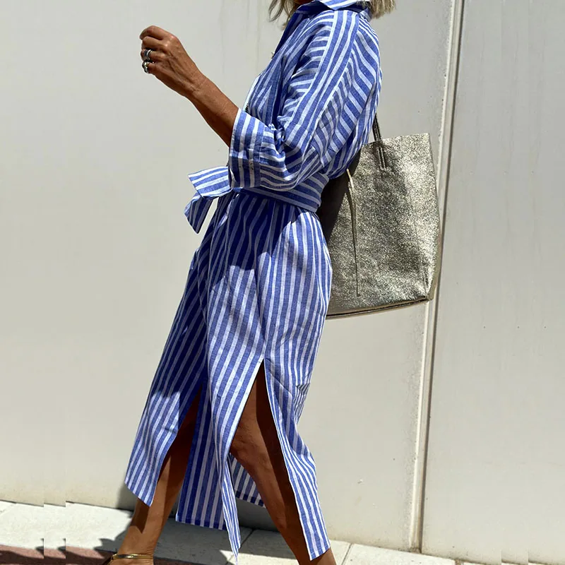 Elfrida Stylish Striped Dress