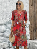 Aria Vibrant Midi Dress