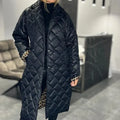 Briar Diamond Quilted Long Coat