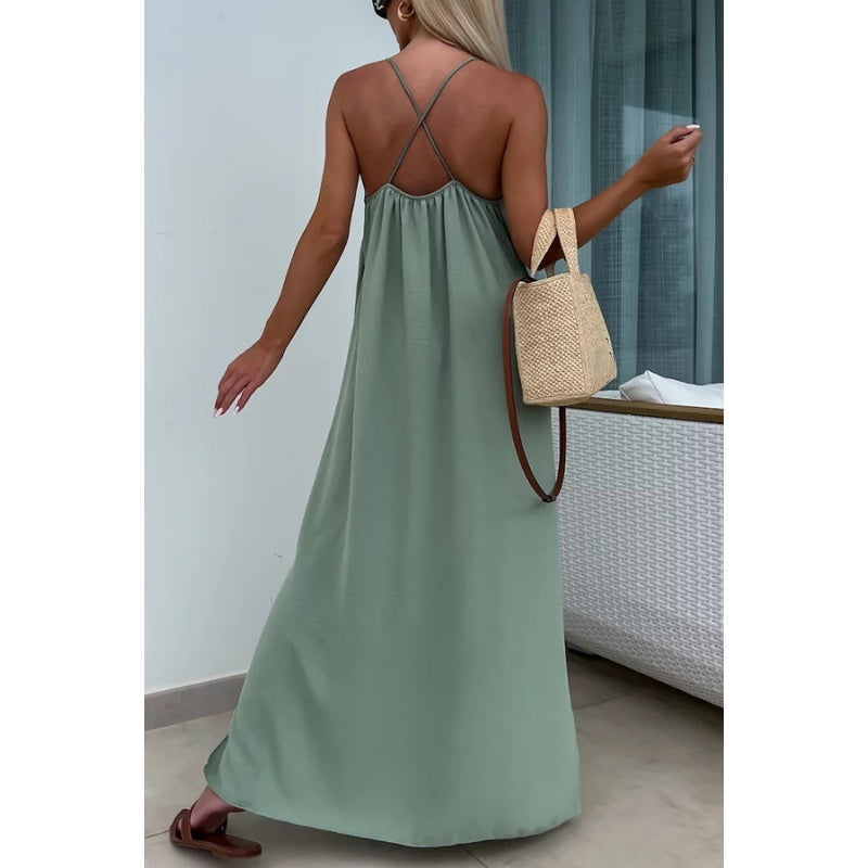 Phoebe Backless Bohemian Beach Dress