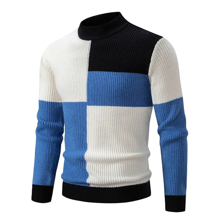 Steve Knitted sweater with stand-up collar