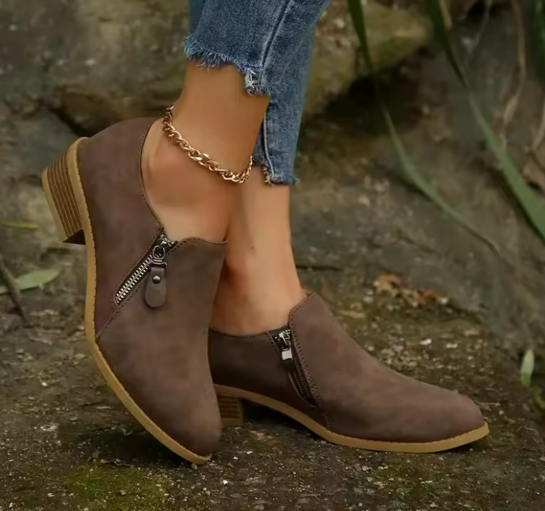 Eleanor Orthopaedic Zip-Up Ankle Boots