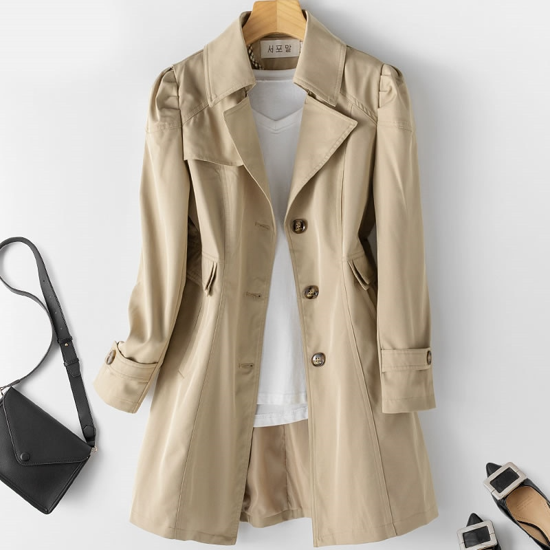 Raphaella Mid-Length Trench Coat