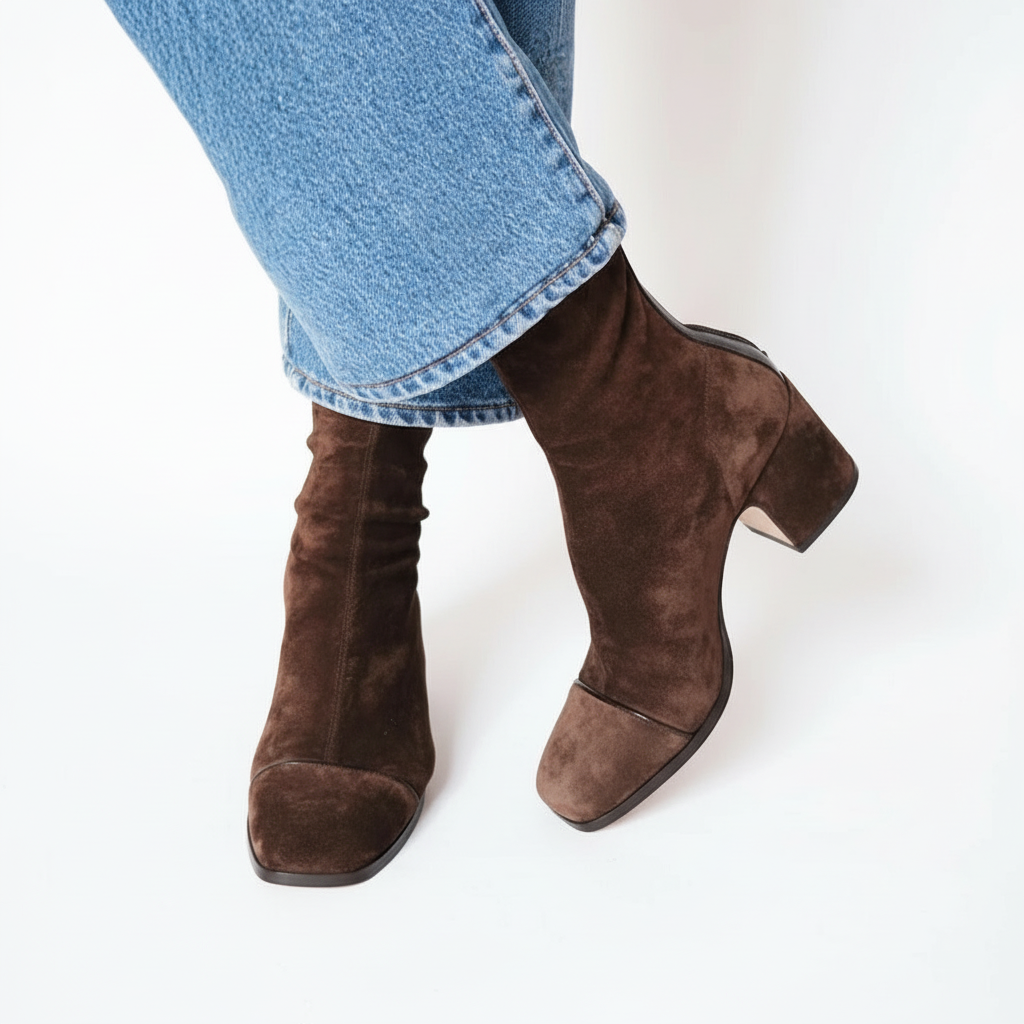 Lilia Elegant Suede Ankle Boots