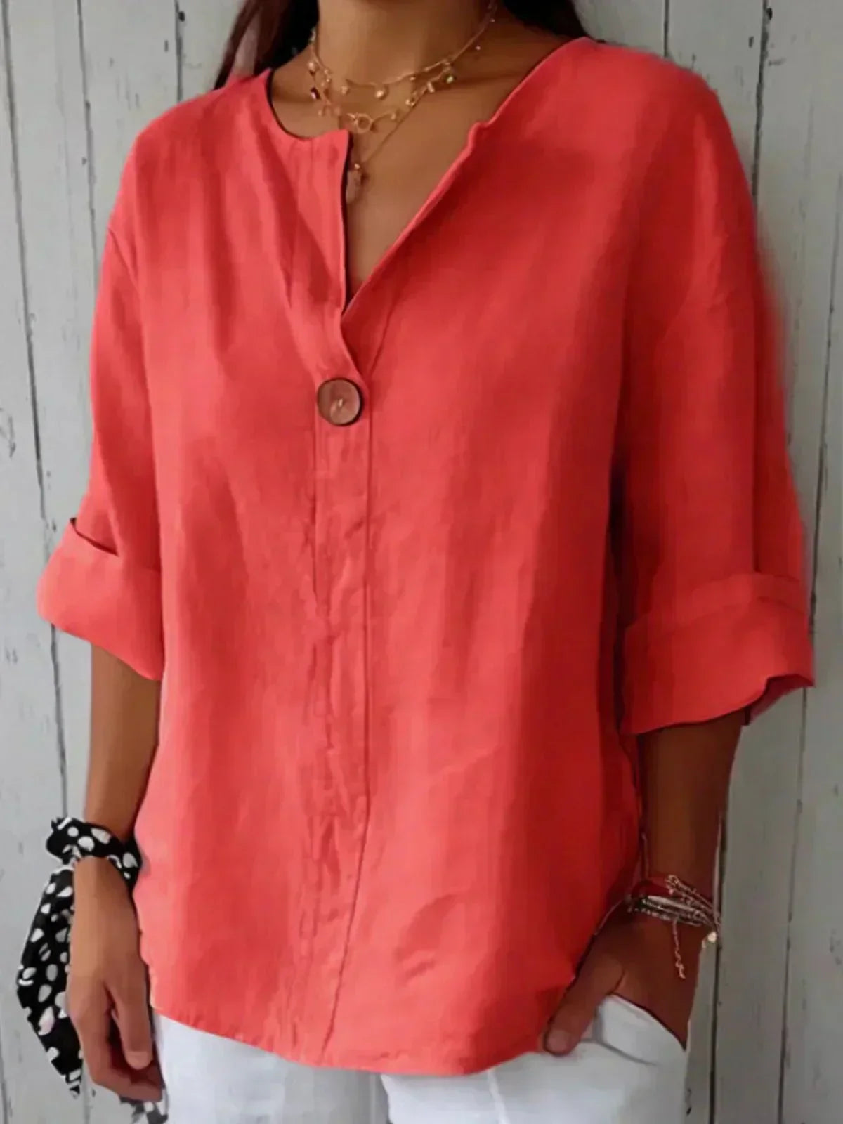 Amara Relaxed V-Neck Top