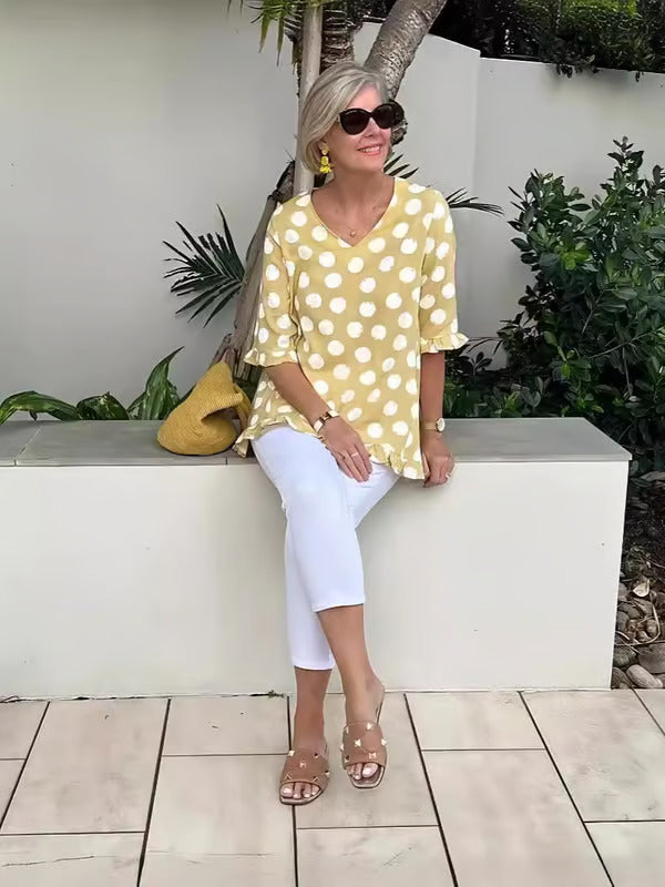 Weena Elegant V-Neck Blouse