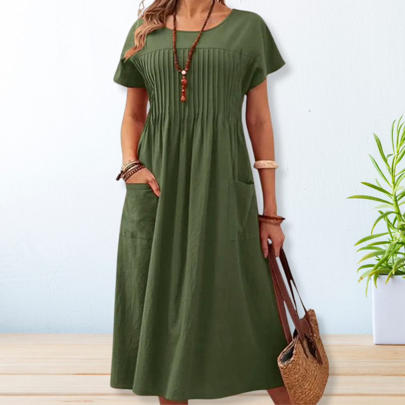 Claire Elegant Dress With Pockets