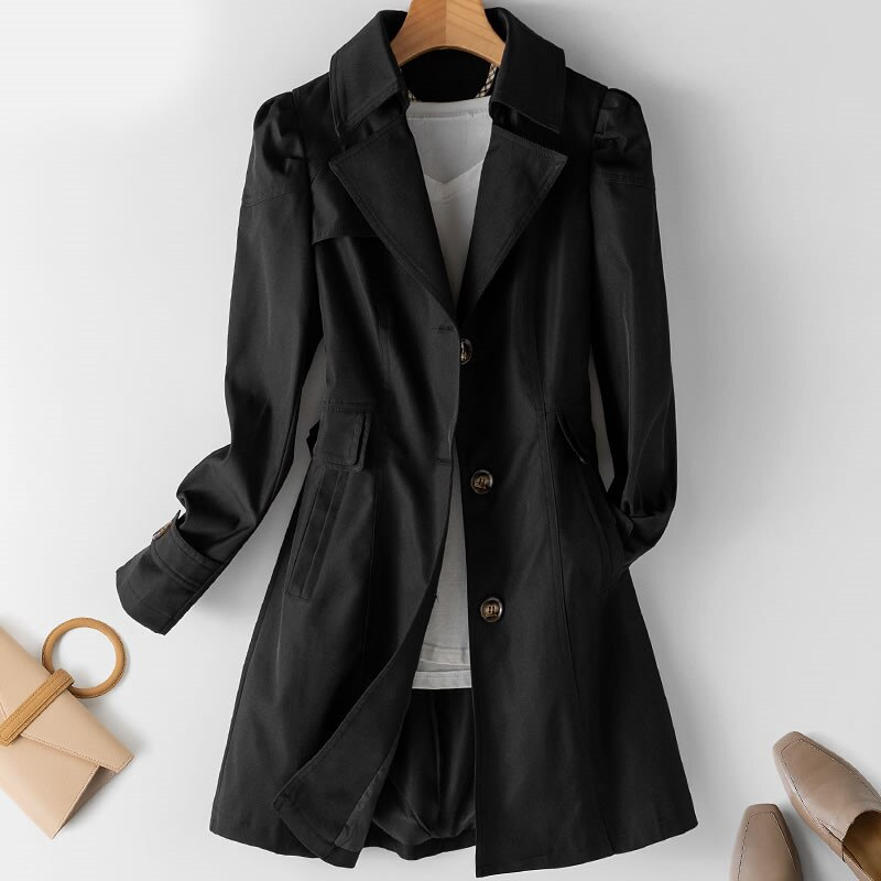 Raphaella Mid-Length Trench Coat