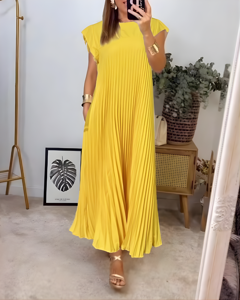 Callista Elegant Pleated Dress