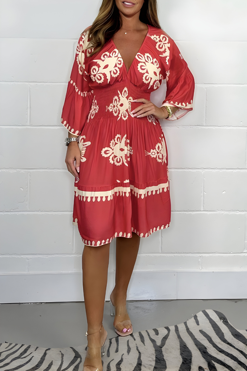 Emmeline Flattering Knee-Length Dress