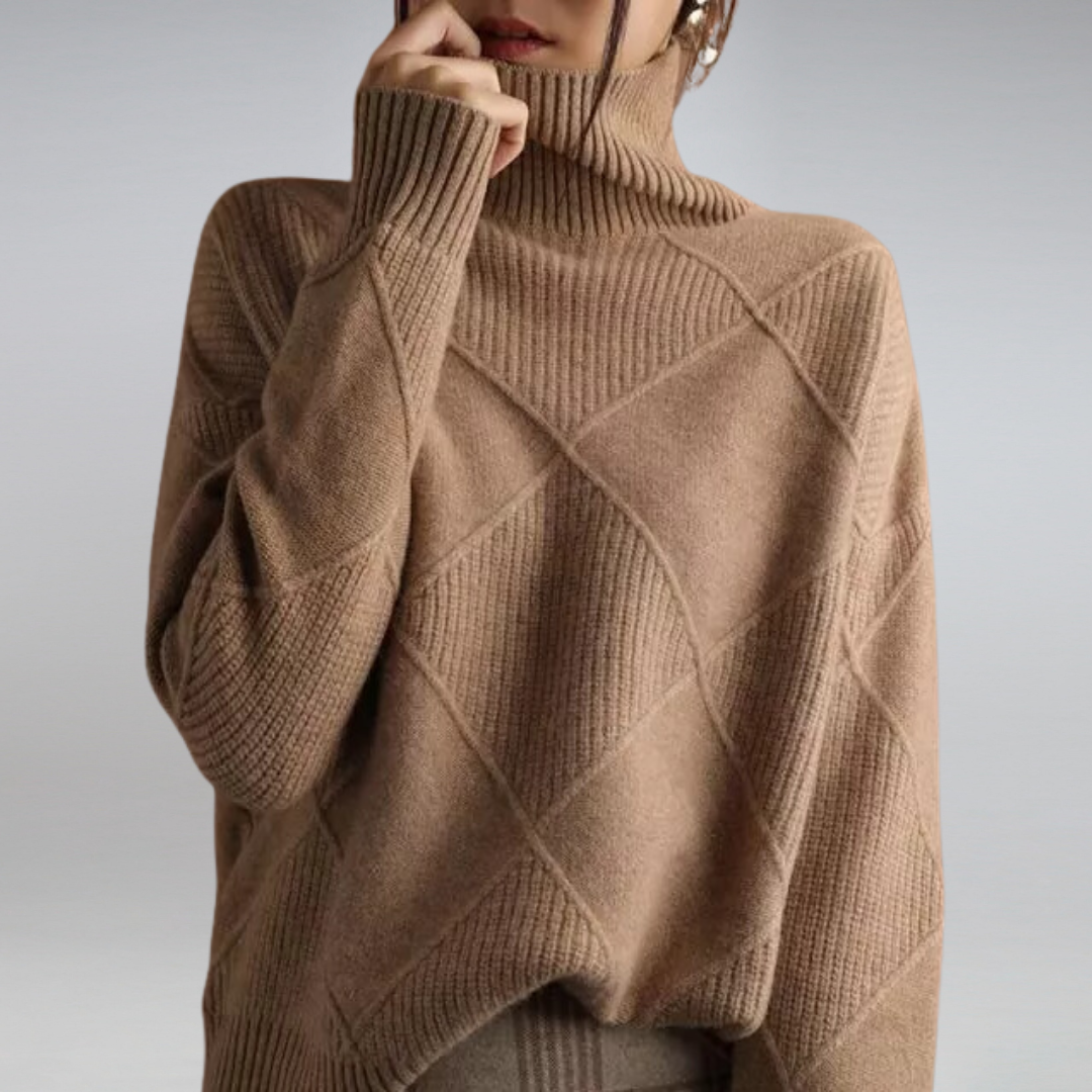 Sienna Cashmere Turtleneck Sweater