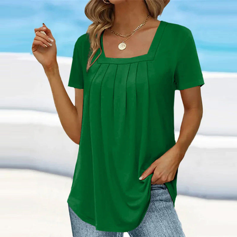 Junia Elegant Pleated Blouse