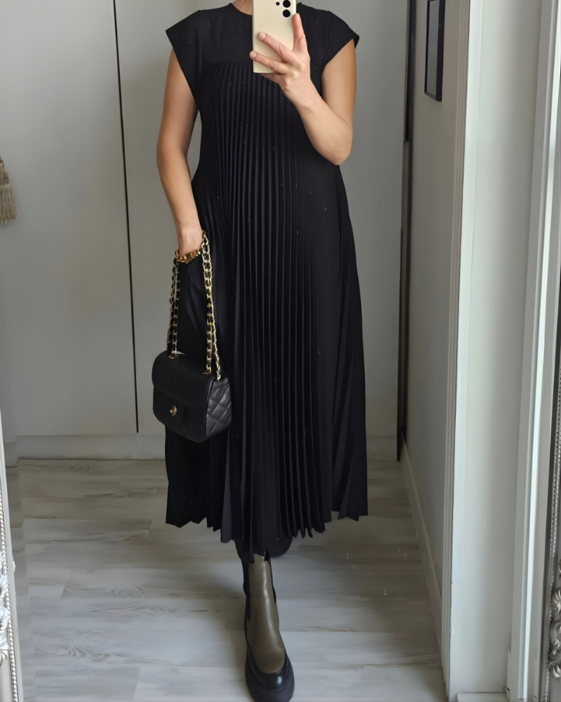 Callista Elegant Pleated Dress