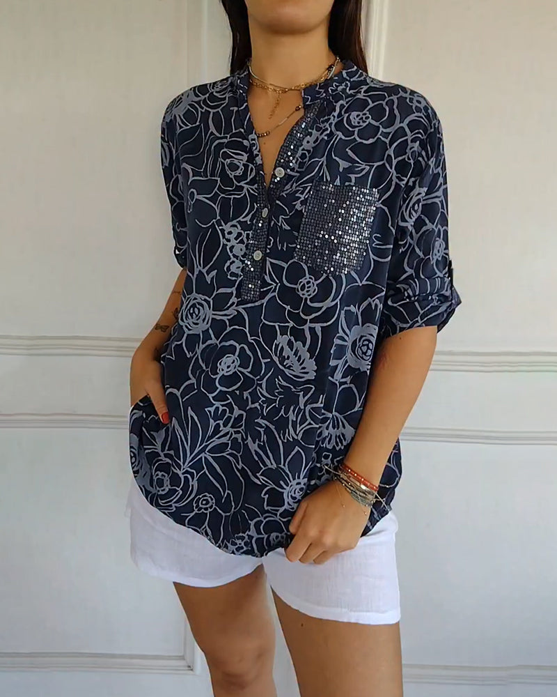 Holly Floral Print Blouse