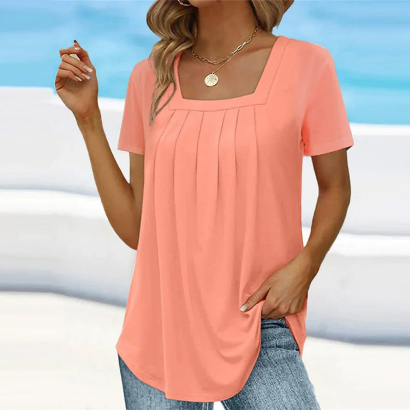 Junia Elegant Pleated Blouse