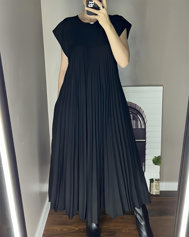 Callista Elegant Pleated Dress