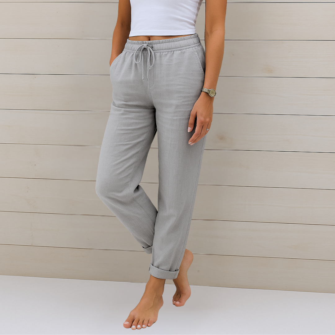 Freya Premium Linen Stretch Trousers