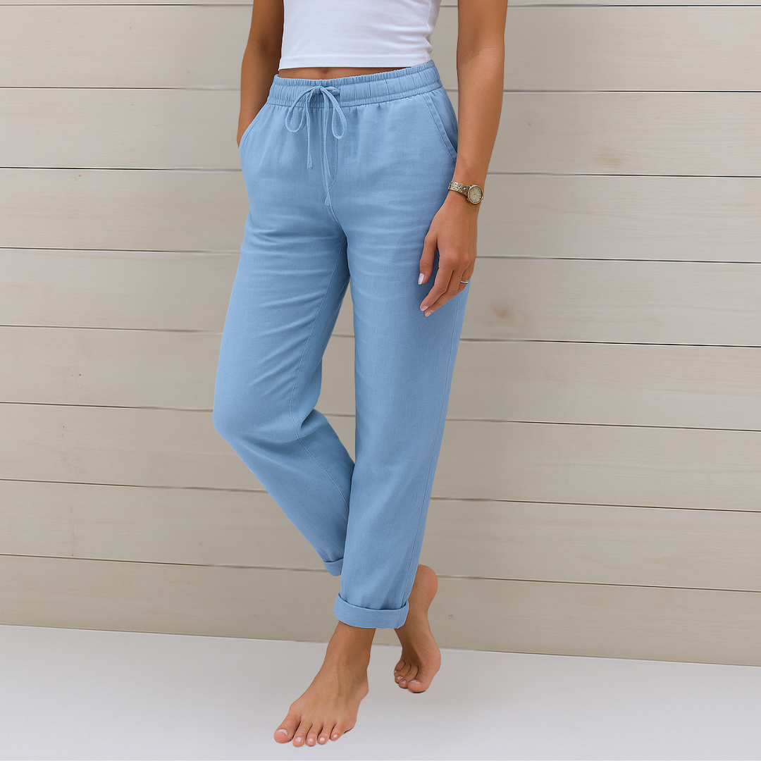 Freya Premium Linen Stretch Trousers