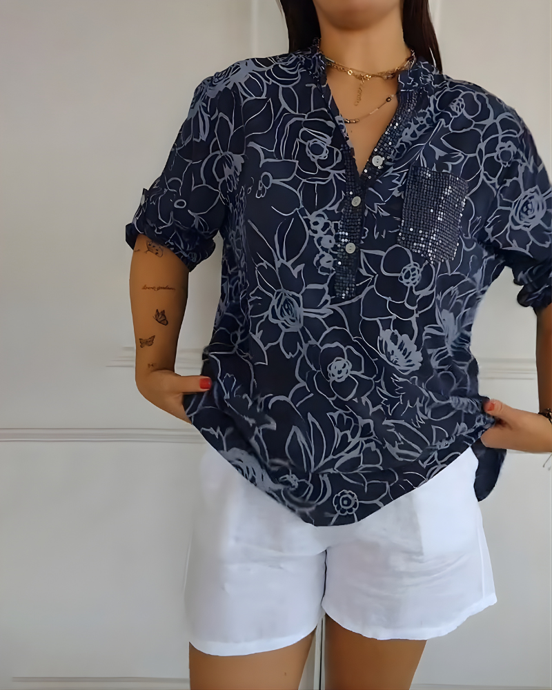 Holly Floral Print Blouse
