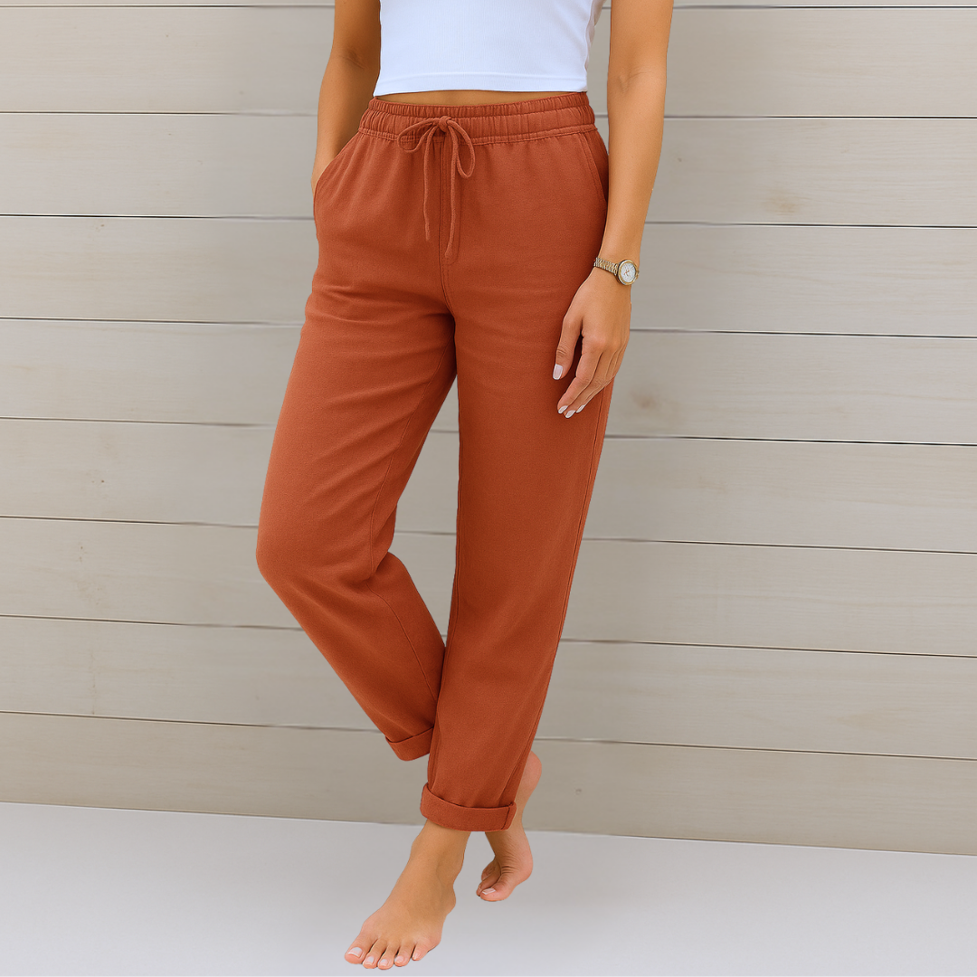 Freya Premium Linen Stretch Trousers