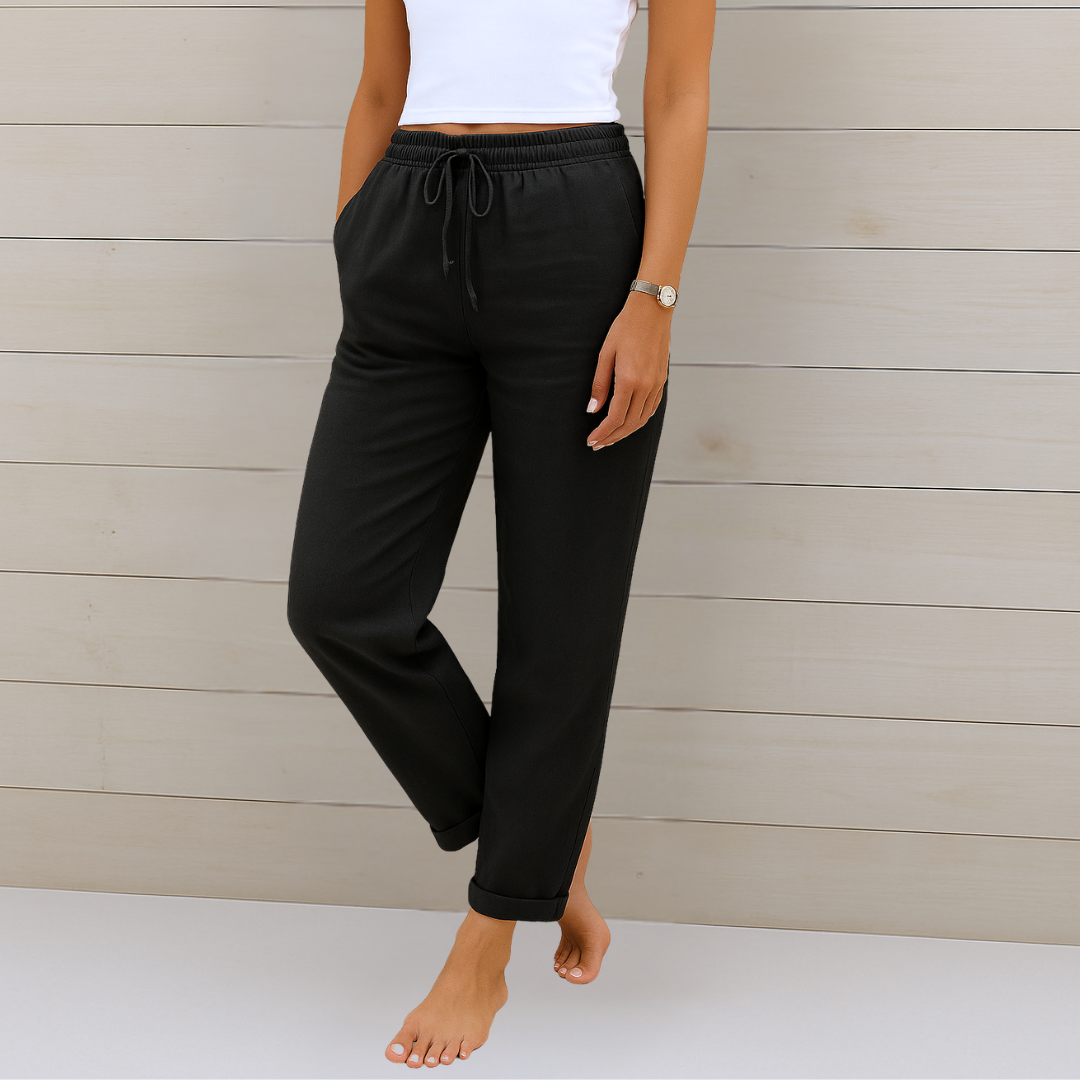 Freya Premium Linen Stretch Trousers
