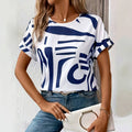 Edith Casual Abstract Top