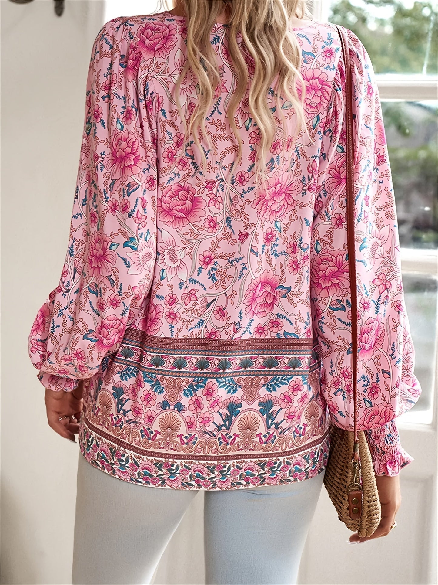Jovie Vintage Floral Peasant Top