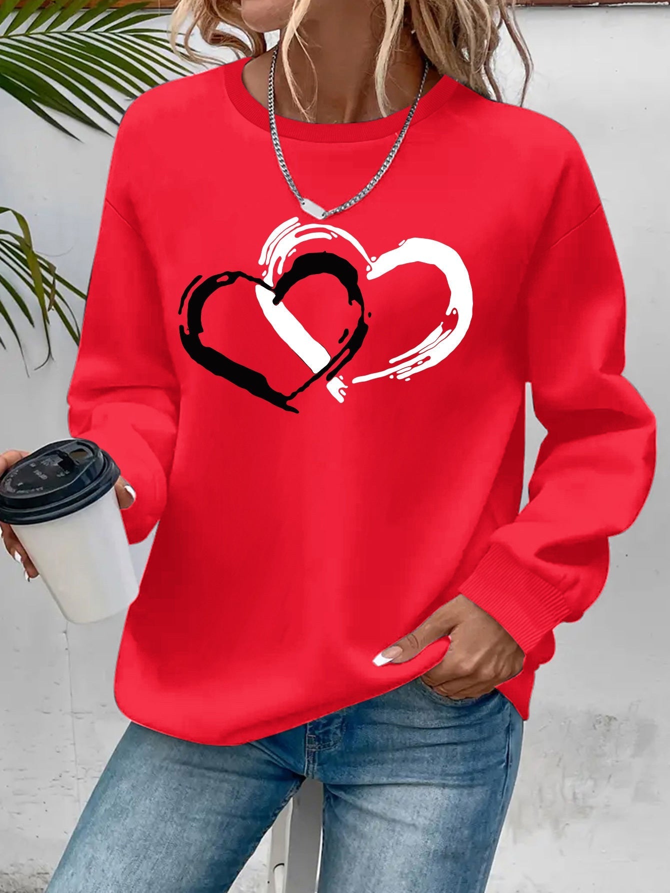 Sharlene Elegant Heart Sweater